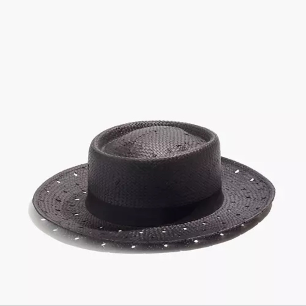 Madewell x Biltmore® Perforated Boater Hat!!
